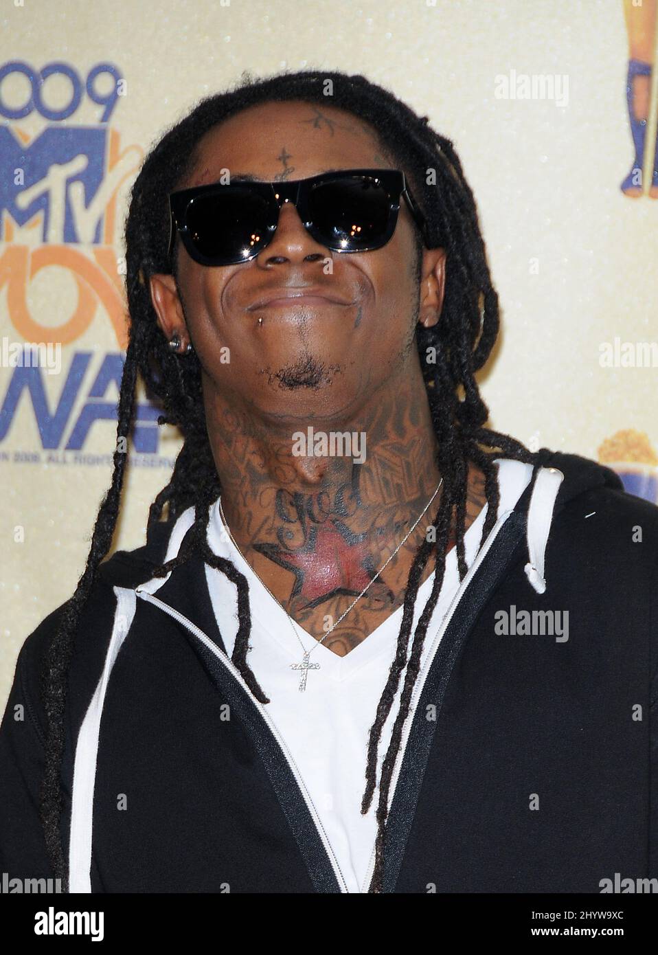 Lil Wayne al MTV Movie Awards 2009, tenuto all'anfiteatro Gibson Foto Stock