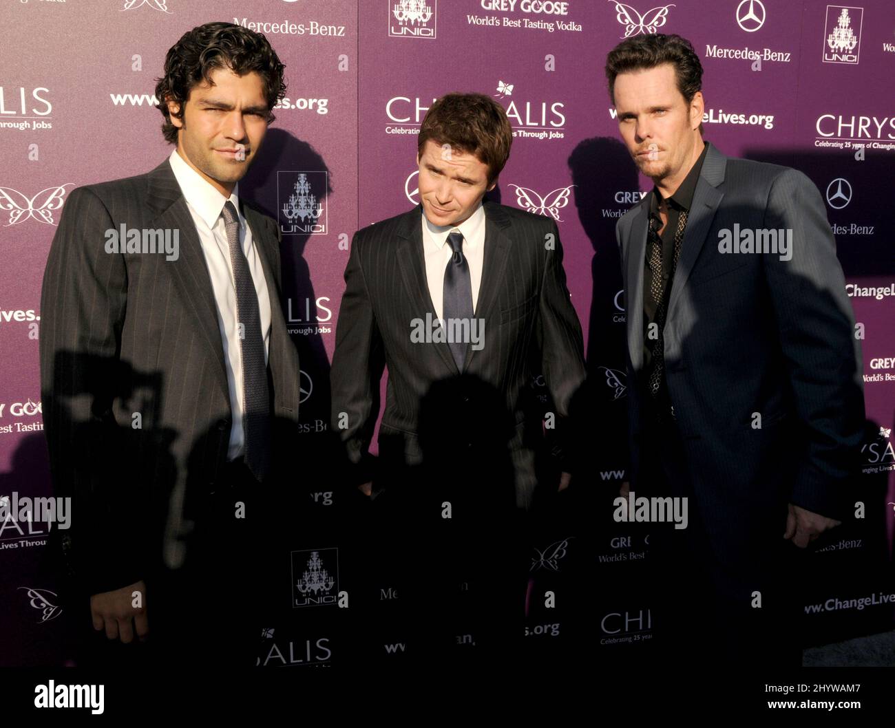 Adrian Grenier, Kevin Connolly, Kevin Dillon al 8th annuale Chrysalis Butterfly Ball benefit a Los Angeles. Foto Stock