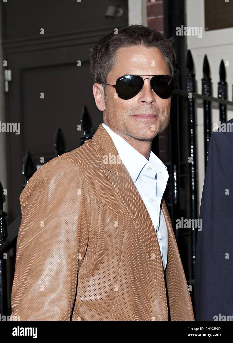 Rob Lowe partecipa alla festa di Boris Becker per festeggiare i 25 anni dal suo debutto Wimbledon al Morton's Club di Londra. Foto Stock