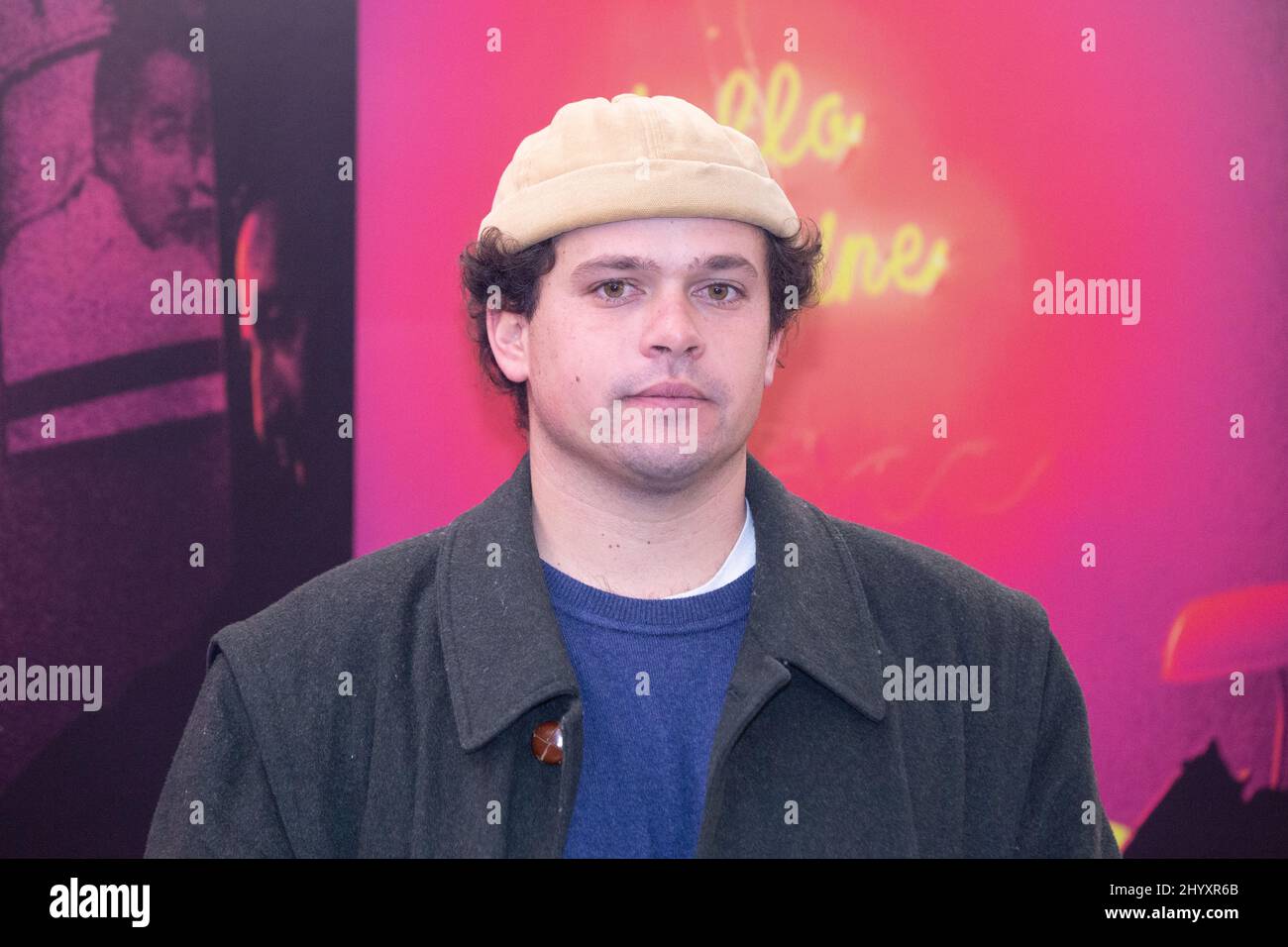 Roma, Italia. 14th Mar 2022. Brando Pacitto partecipa alla prima del film 'la rivolta' di Roma (Photo by Matteo Nardone/Pacific Press) Credit: Pacific Press Media Production Corp./Alamy Live News Foto Stock