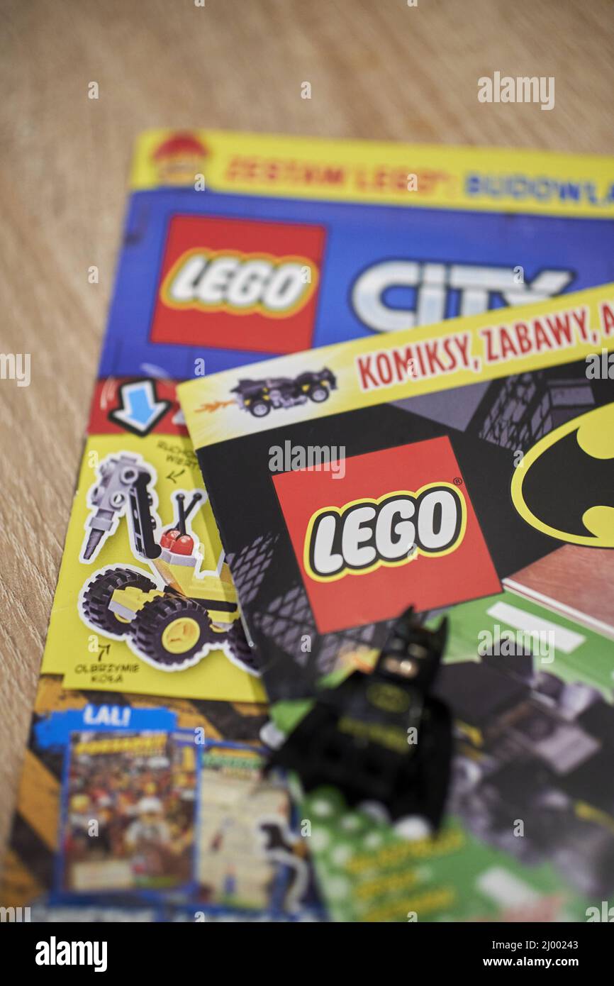 Riviste LEGO Batman e City Foto Stock