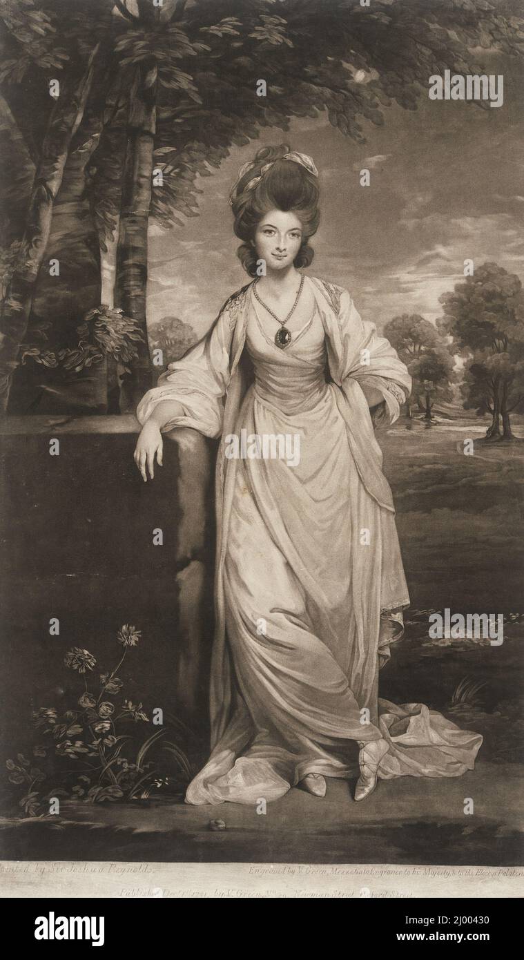 Lady Elizabeth Compton. Valentine Green (Inghilterra, 1739-1813). Inghilterra, 1781. Stampe; mezzotinte. Mezzotinta Foto Stock