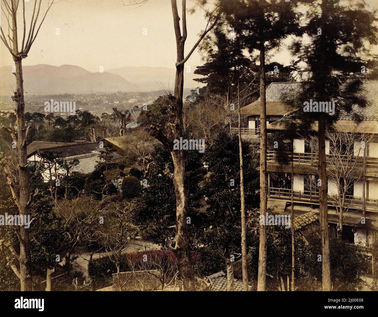 Maruyama. 1865. Fotografie. Stampa in argento albume, colorata a mano Foto Stock