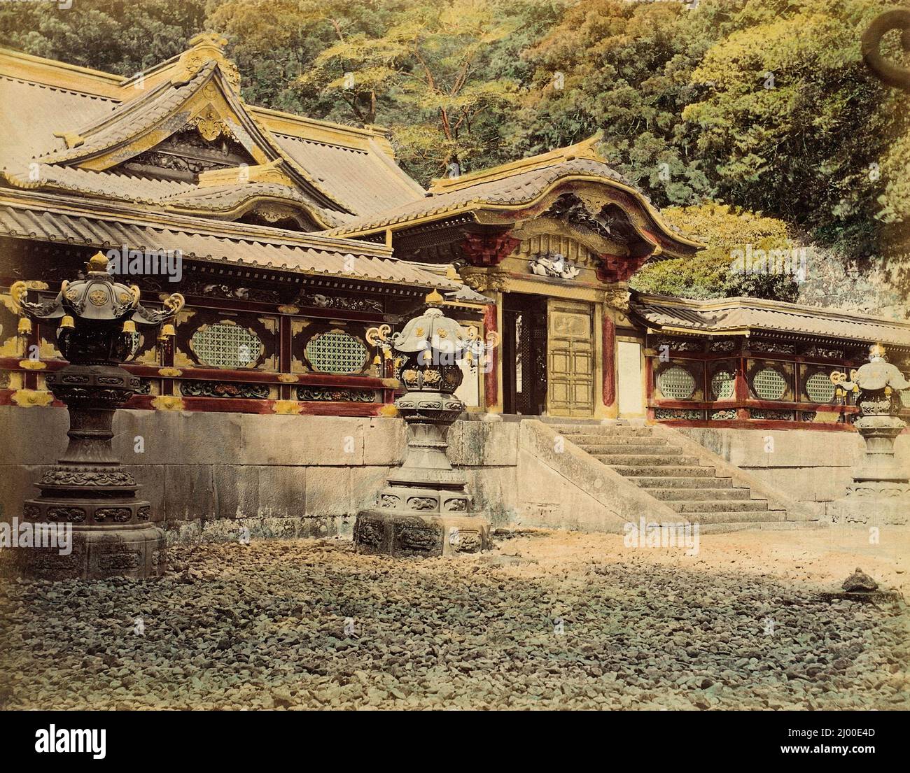 Sandai Shiogun. 1865. Fotografie. Stampa in argento albume, colorata a mano Foto Stock