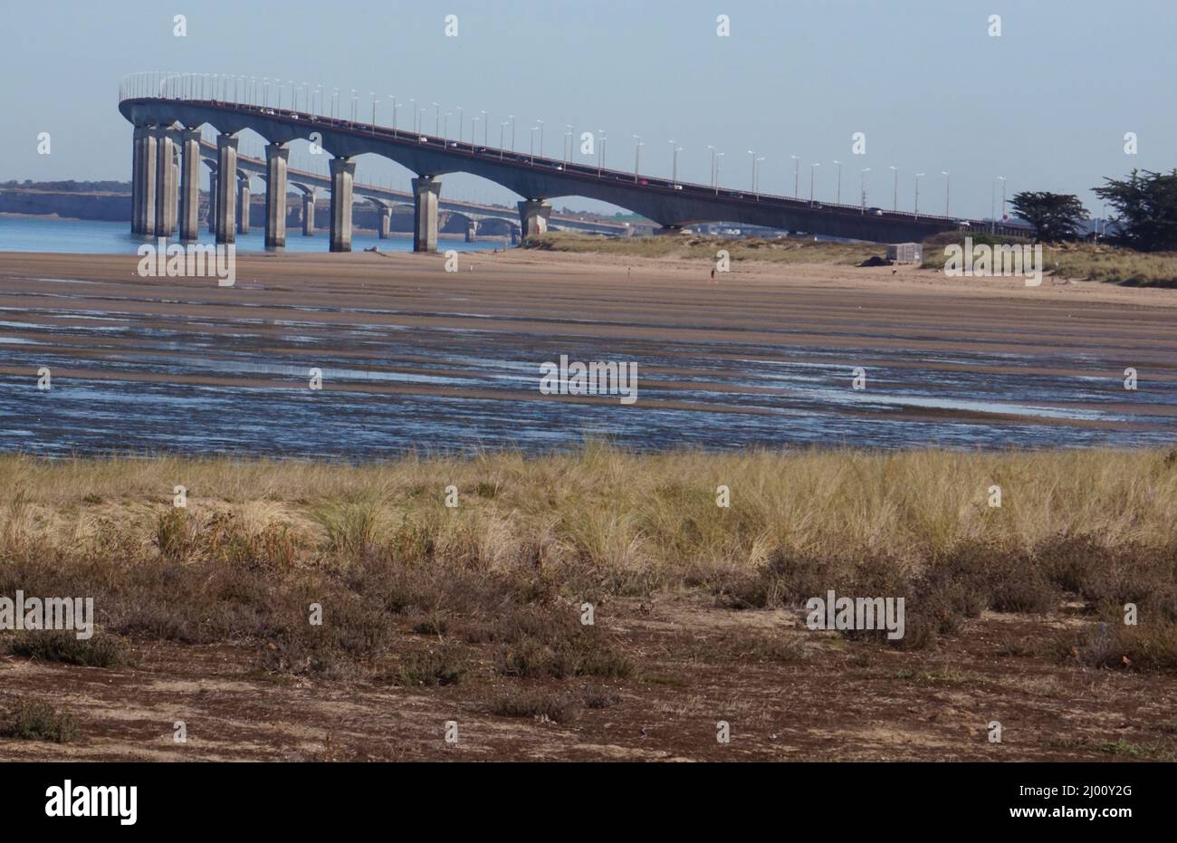Pont de l'île de Ré - Charente-Maritime - Francia Foto Stock
