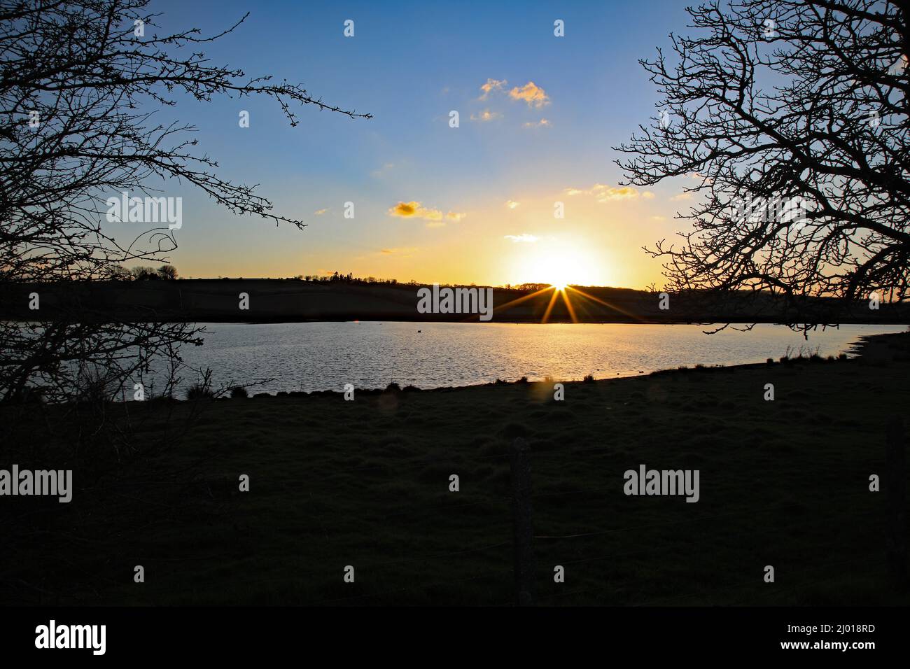 Eye Brook Reservoir, Leicestershire / Rutland Foto Stock