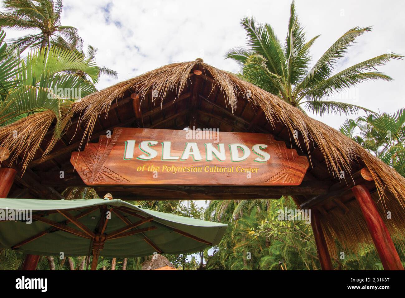 Centro Culturale Polinesiano Foto Stock