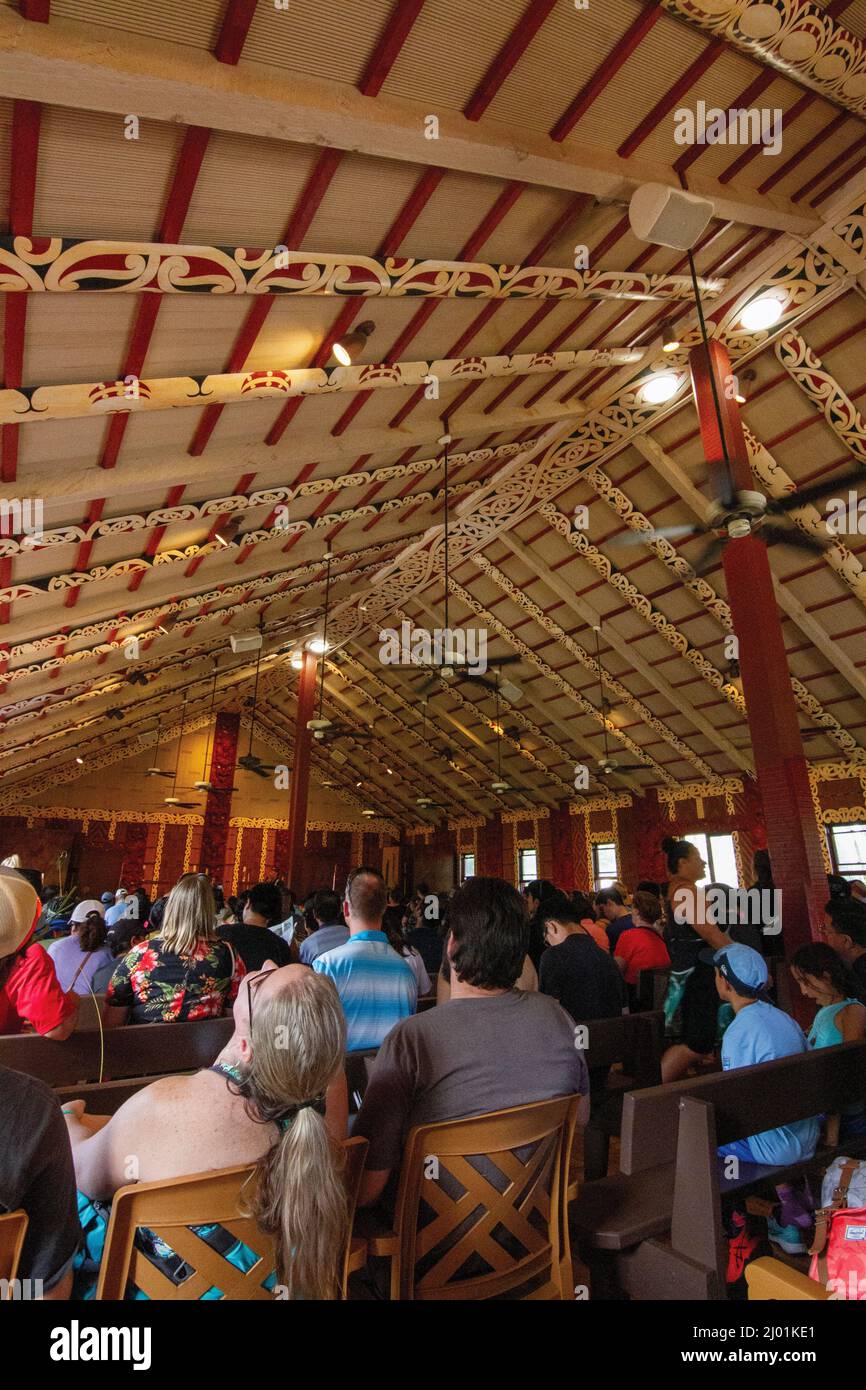 Centro Culturale Polinesiano Foto Stock