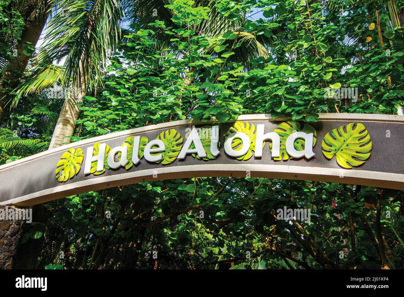 Centro Culturale Polinesiano Foto Stock