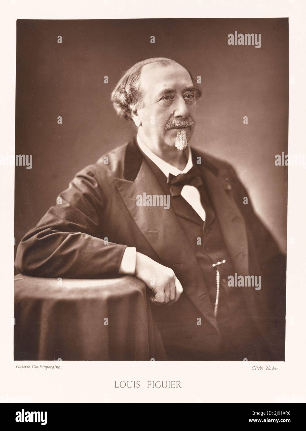 Louis Figuier. Nadar (Gaspard-Félix Tournachon) (Francia, 1820-1910). Francia, 1876-1884. Fotografie. Tipo di legno Foto Stock