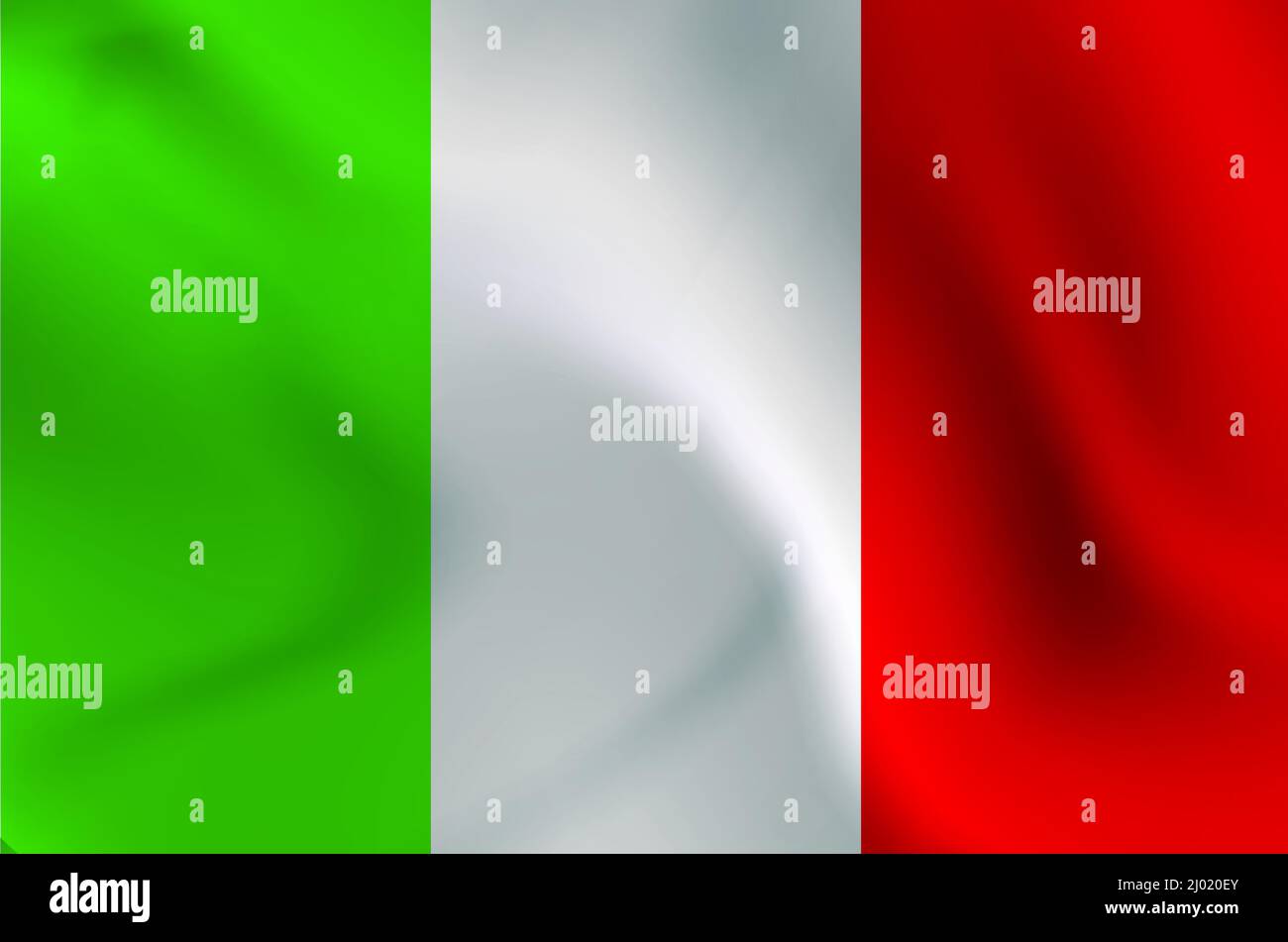 Italia bandiera nazionale illustrazione immagine di sfondo Foto Stock