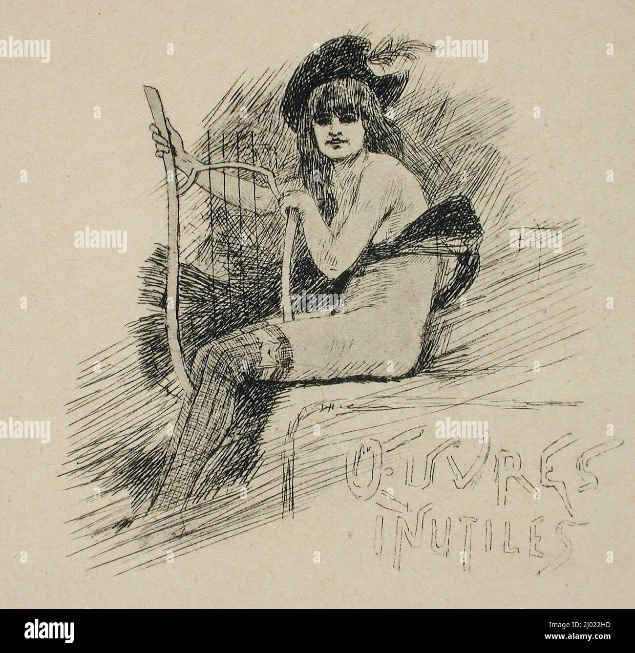 Antipasti Inutili. Félicien Victor Joseph ROPS (Belgio, Namur, 1833-1898). Belgio, 1896. Stampa. Riproduzione (?) Foto Stock