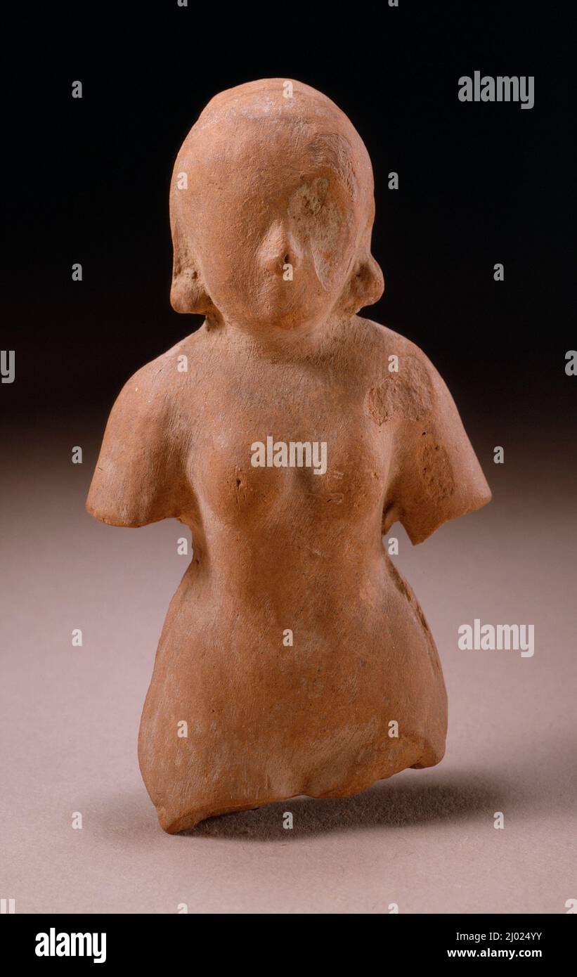 Fertilità Dea. Pakistan, Sirkap o Charsadda, regione di Gandhara, 1st secolo. Scultura. Terracotta Foto Stock