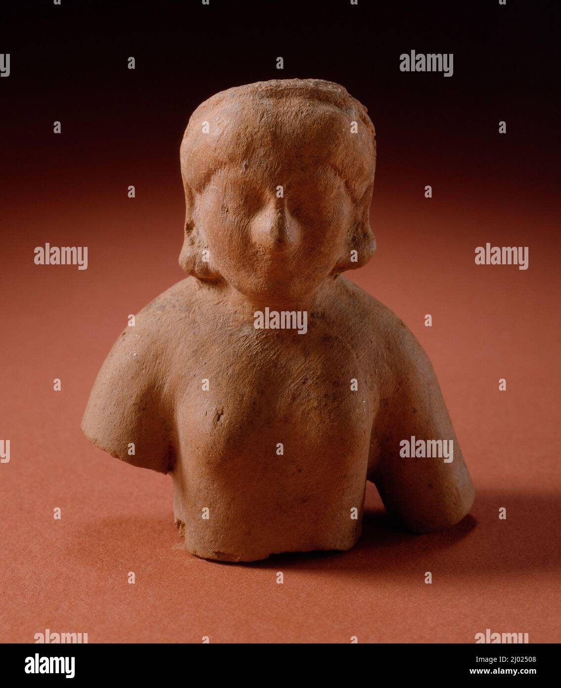 Fertilità Dea. Pakistan, Sirkap o Charsadda, regione di Gandhara, 1st secolo. Scultura. Terracotta Foto Stock