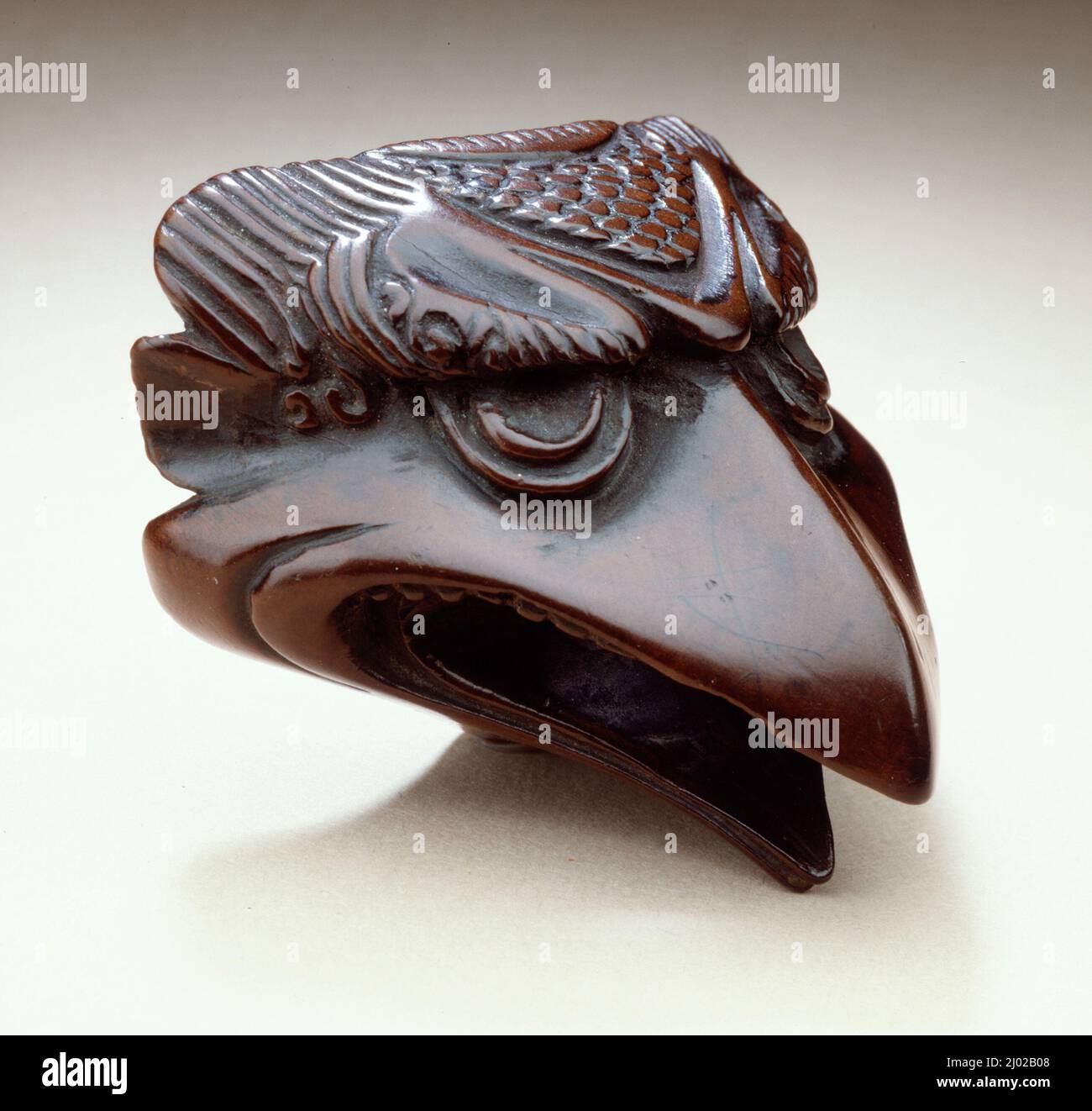 Maschera Crow-Tengu. Giappone, fine 18th-inizio 19th secolo. Costumi; Accessori. Legno Foto Stock