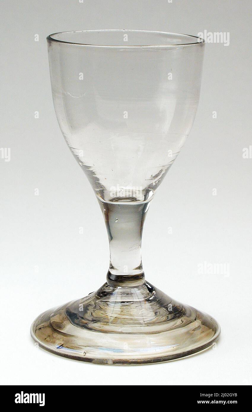 Bicchiere di vino. Stati Uniti, New York, 19th secolo. Mobili; Serviceware. Vetro Foto Stock