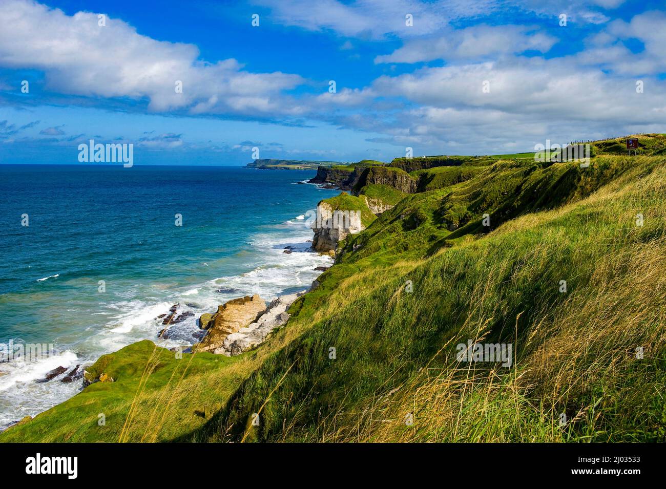 Whiterocks, Causeway Coast, County Antrim, Irlanda del Nord Foto Stock