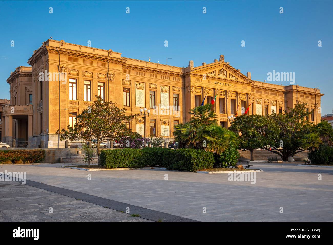 Municipio, Messina, Sicilia, Italia, Europa Foto Stock