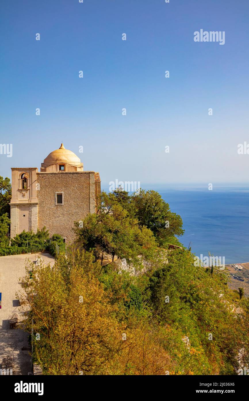 Erice, Trapani, Sicilia, Italia, Europa Foto Stock