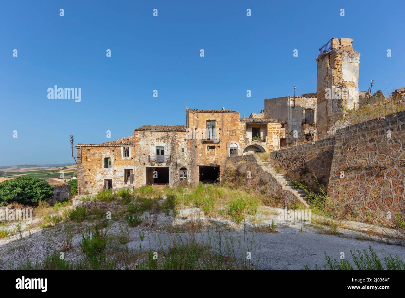 Poggioreale, Trapani, Sicilia, Italia, Europa Foto Stock