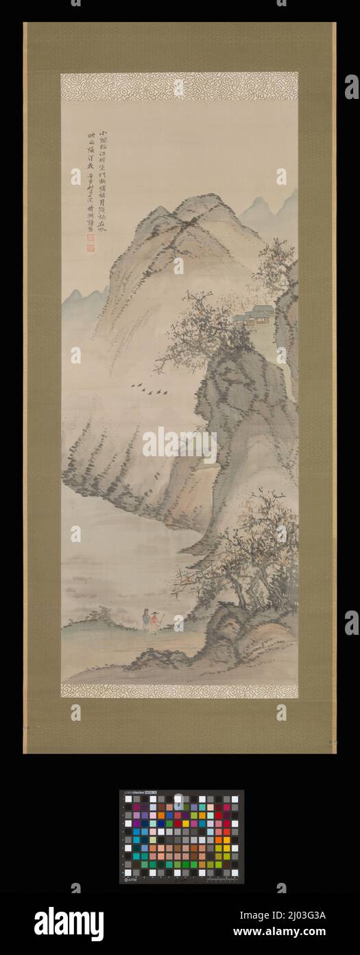 Paesaggio autunnale. Okuhara Seiko (Giappone, 1837 - 1913). 1911. Dipinti; rotoli. Scorrimento sospeso; inchiostro e colori sulla carta Foto Stock