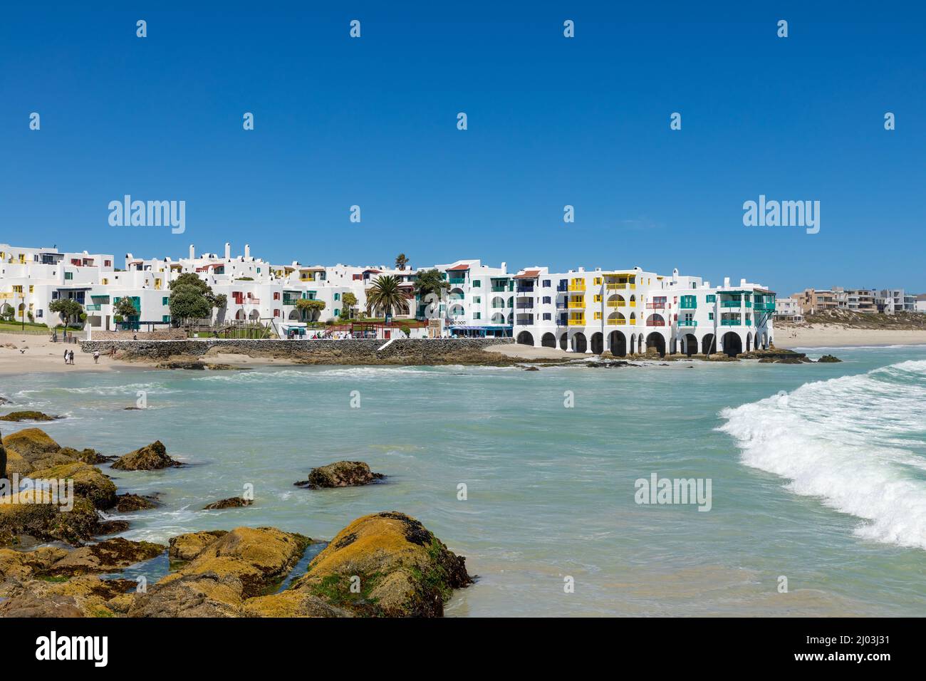 Club Mykonos resort nella città di Langebaan in Sud Africa Foto Stock