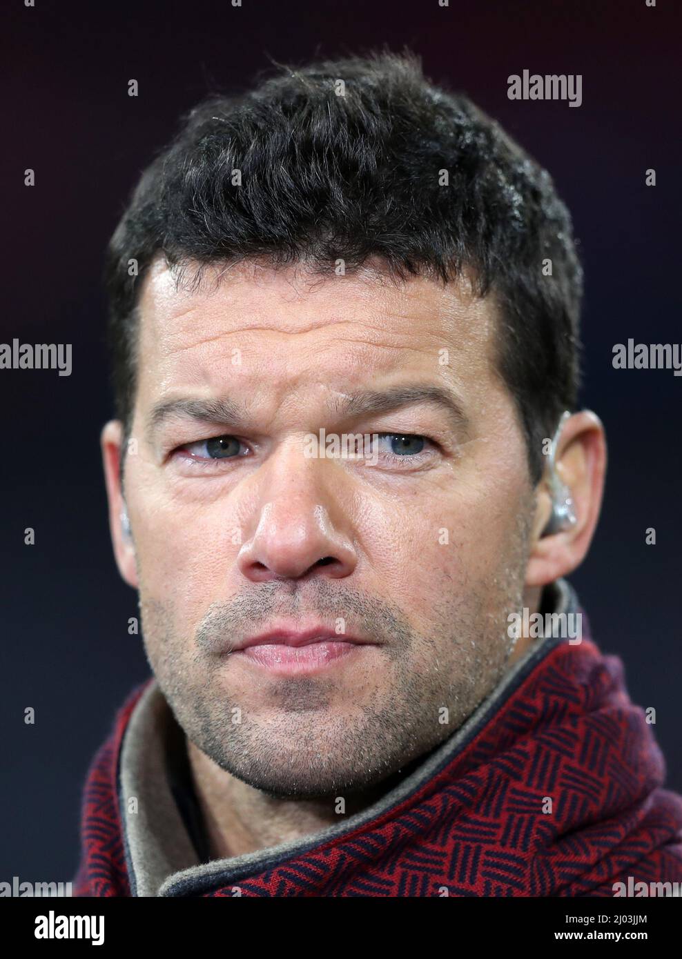 Michael Ballack Fussball UEFA Championsleague FC Bayern Muenchen - RB Salzburg 7:1 Achtelfinale RŸckspiel Saison 2021 / 2022 8.3.2022 © diebilderwelt / Alamy Stock Foto Stock