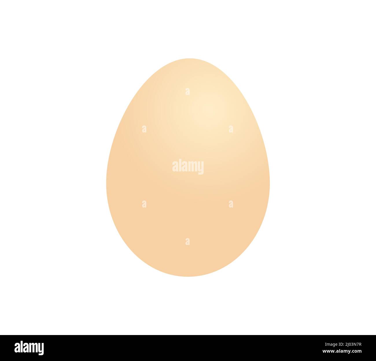 Icona uovo di colore naturale. Illustrazione vettoriale. Illustrazione Vettoriale