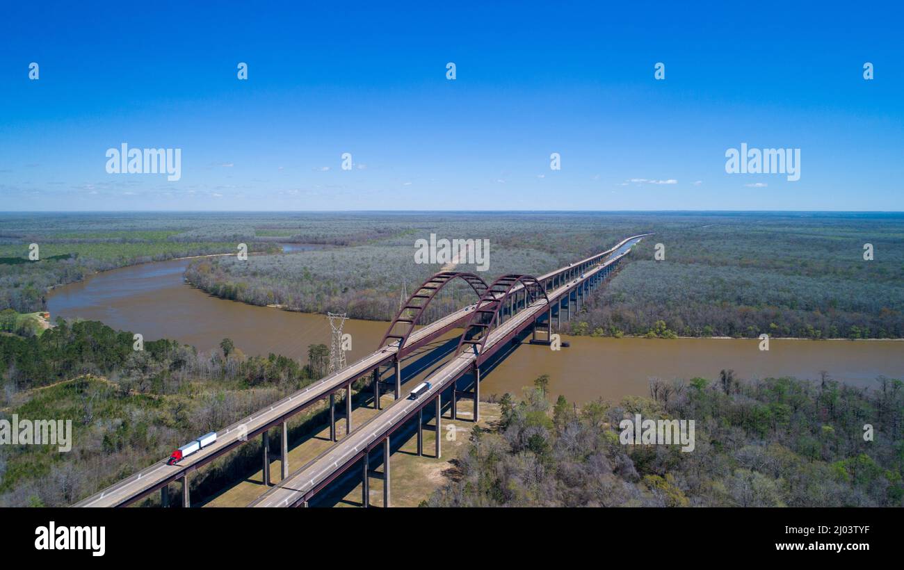 Generale W.K. Wilson Jr. Bridge, noto anche come Dolly Parton Bridge Foto Stock