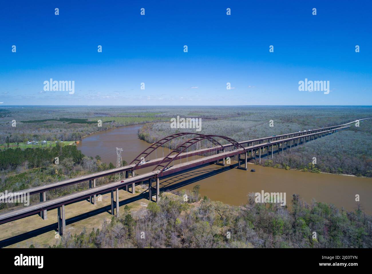 Generale W.K. Wilson Jr. Bridge, noto anche come Dolly Parton Bridge Foto Stock