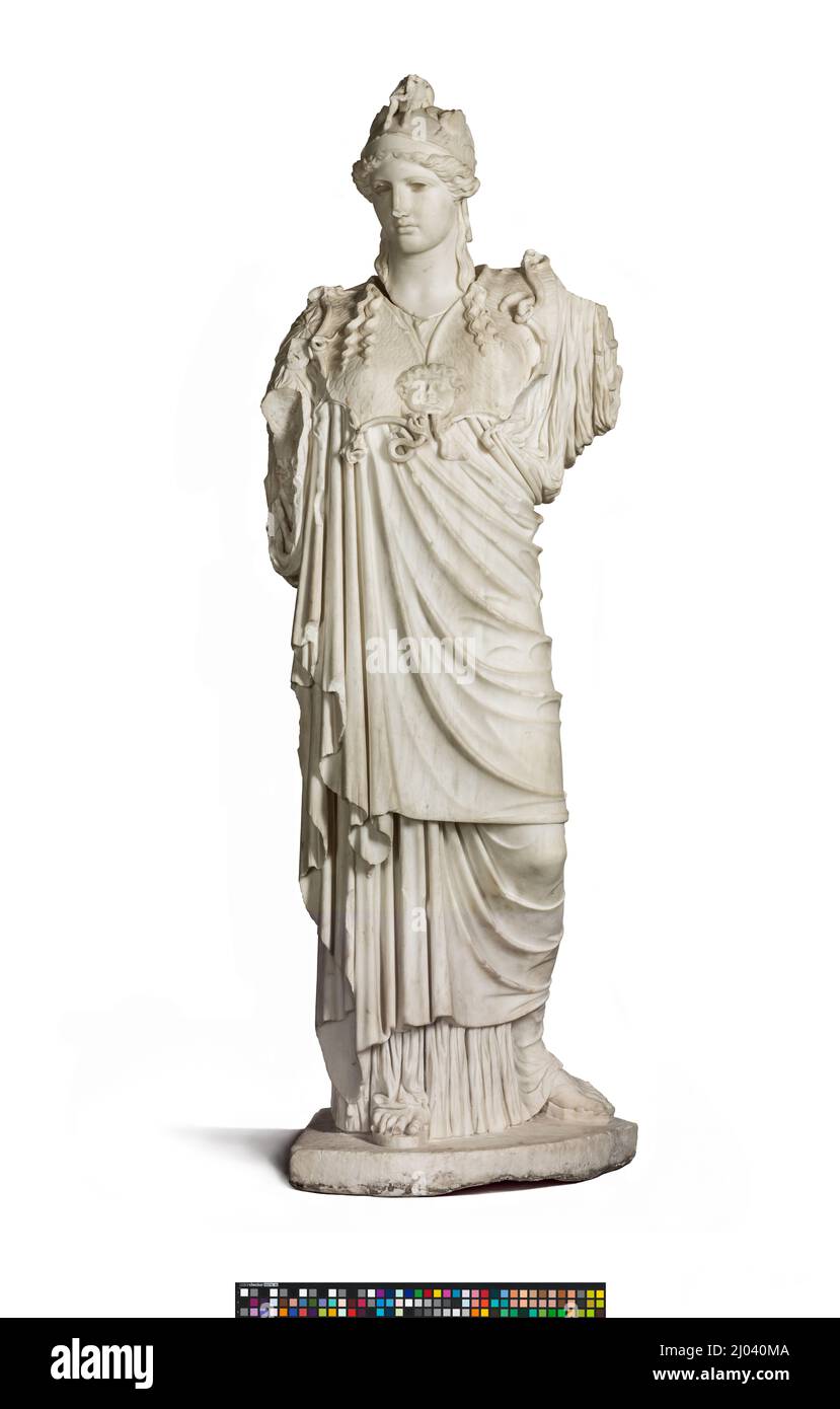 La speranza Athena. Italia, Ostia o Roma, romana, 2nd secolo d.C. copia romana dopo un originale greco del 5th secolo d.C.. Scultura. Marmo Foto Stock