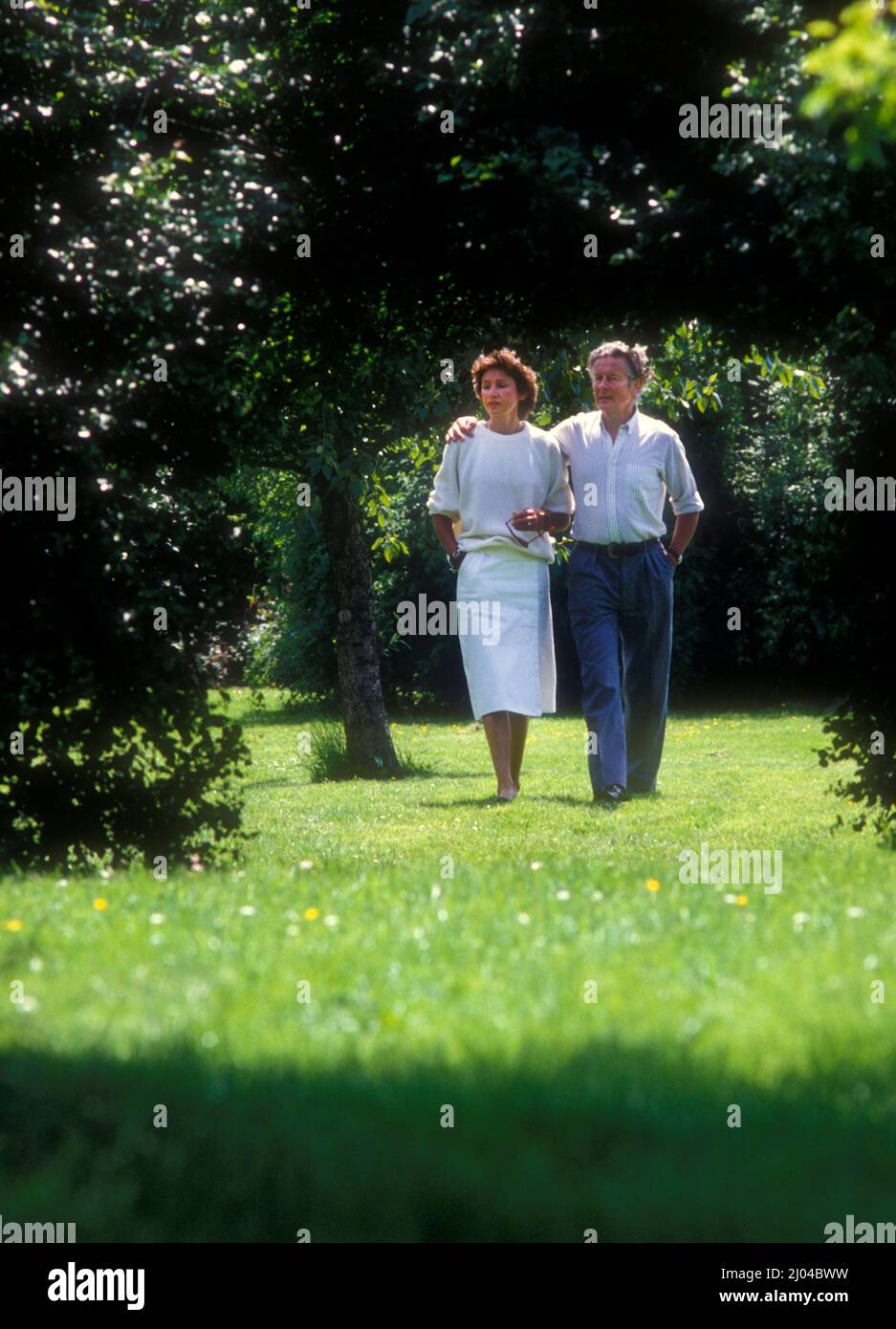 Gruppo Capitano Peter Townsend a casa in Francia 1981 Foto Stock