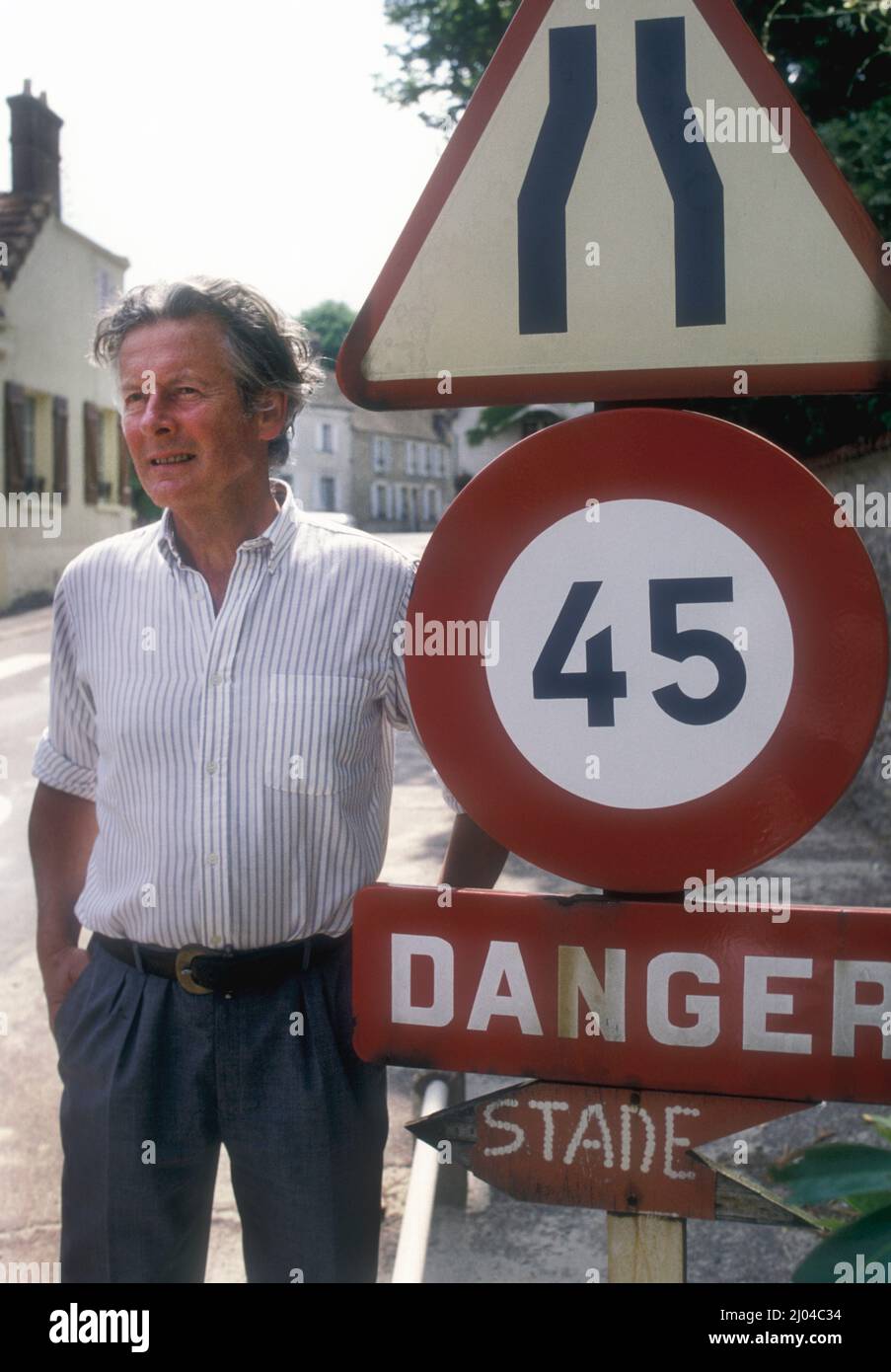 Gruppo Capitano Peter Townsend a casa in Francia 1981 Foto Stock