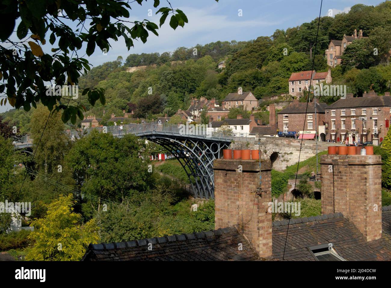 Il ponte di ferro vicino a Telford, Shropshire Regno Unito Foto Stock