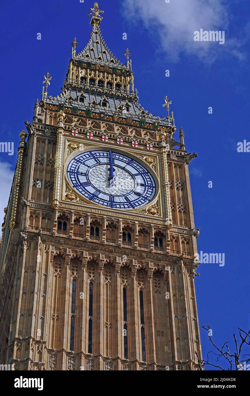 Big ben Westminster, Londra, 2022. La torre Elisabetta - Big ben ha subito un enorme restauro. E 'stato ora svelato e attualmente solo uno o Foto Stock