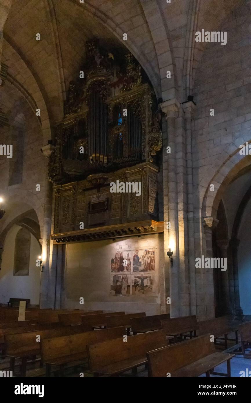 Órgano de la Catedral de Mondoñedo, Lugo, España Foto Stock