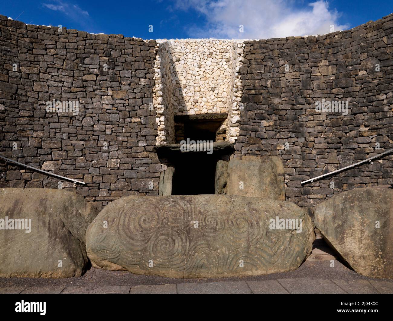 Newgrange, Bru na Boinne, County Meath, Irlanda Foto Stock