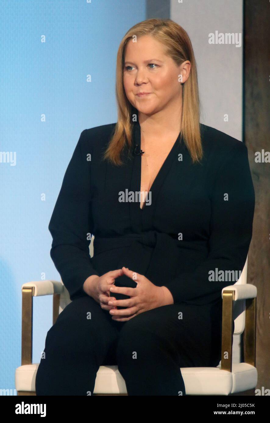 New York, NY, USA. 16th Mar 2022. Amy Schumer alla NBC's oggi promuovere la sua nuova serie hulu Life & Beth e co-ospitare gli Oscar o 16 marzo 2022 a New York City. Credit: RW/Media Punch/Alamy Live News Foto Stock