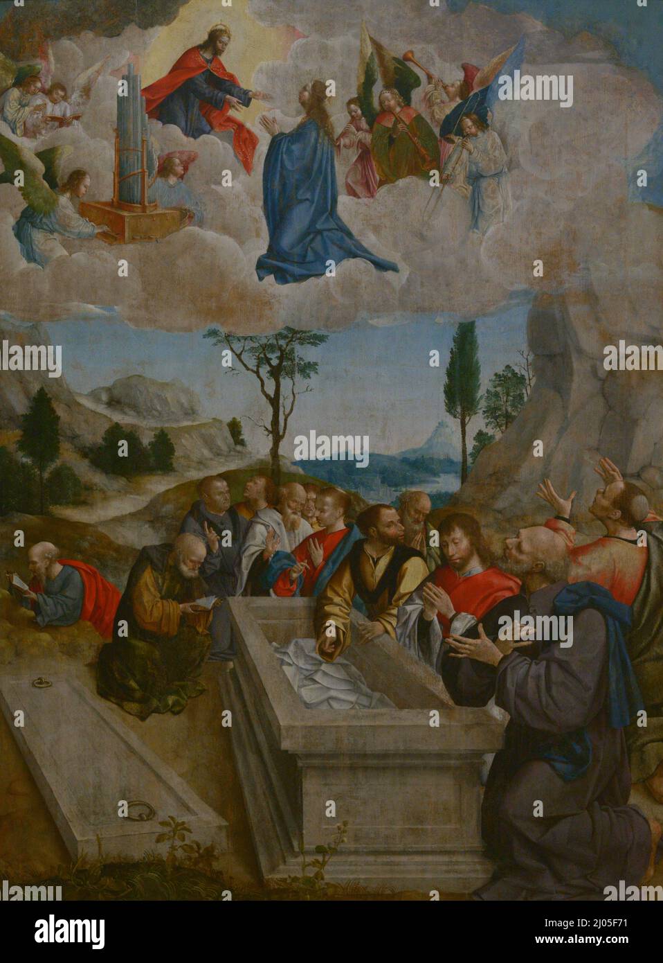 Frei Carlos. Pittore rinascimentale portoghese, attivo tra il 1517 e il 1540. L'Assunzione, 1520-1530. Museo Nazionale di Arte Antica Lisbona, Portogallo. Foto Stock