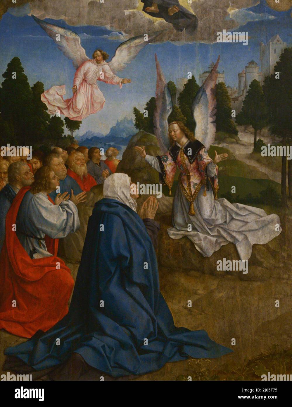 Frei Carlos. Pittore rinascimentale portoghese, attivo dal 1517 al 1540. L'Ascensione, 1520-1530. Museo Nazionale di Arte Antica Lisbona, Portogallo. Foto Stock