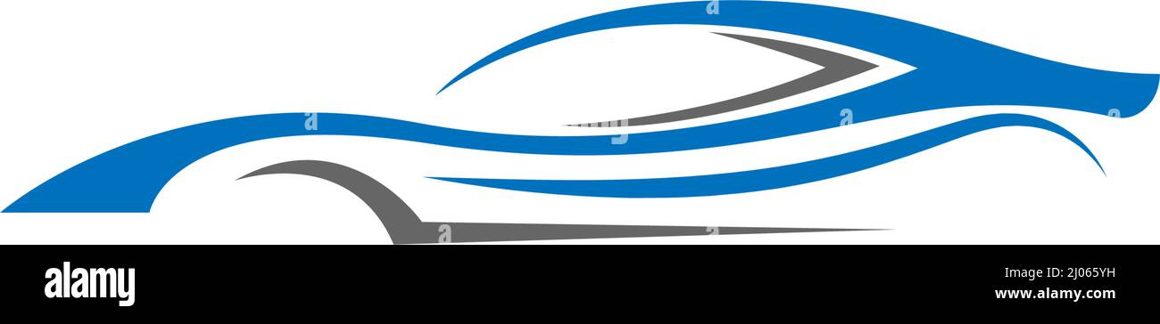 Vettore di illustrazione del modello di icona del logo dell'auto sportiva Illustrazione Vettoriale