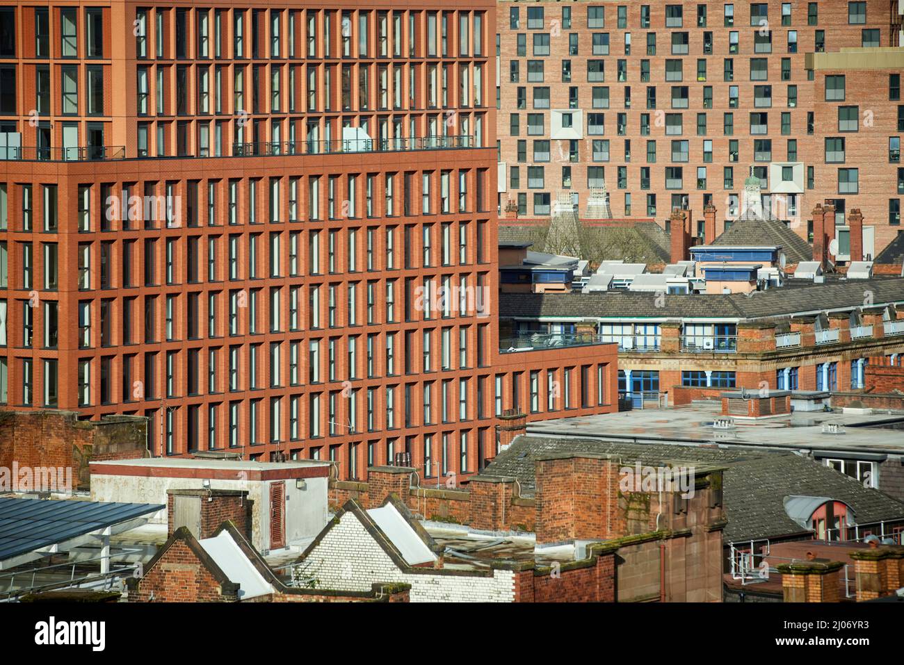 Manchester New Square una nuova costruzione su Whitworth St Luxury Apartments Foto Stock