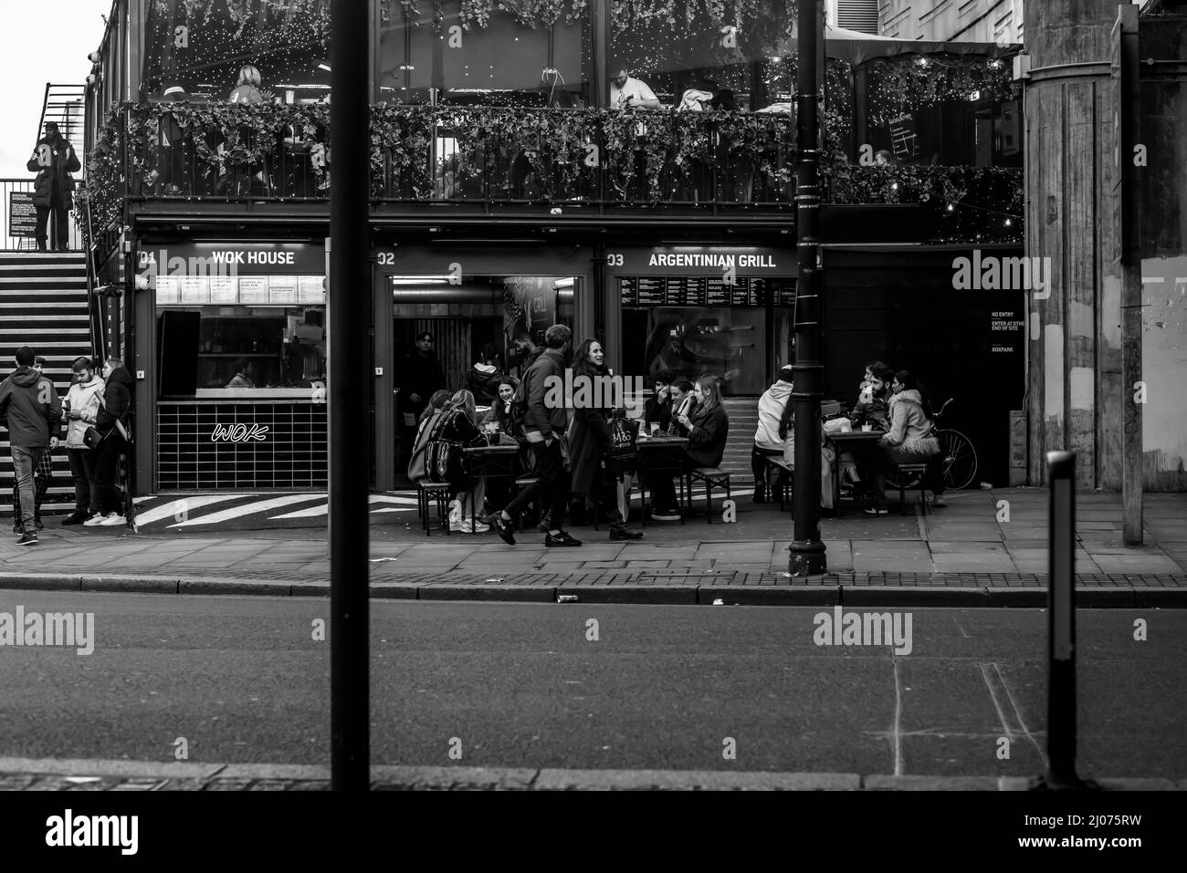 Londra Shoreditch e la città Foto Stock