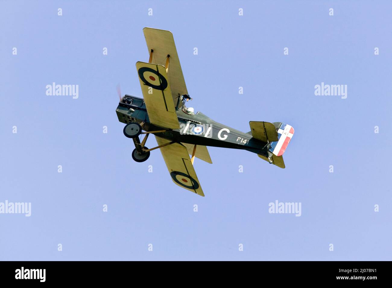 Prima guerra mondiale combattente francese biplanare Foto Stock