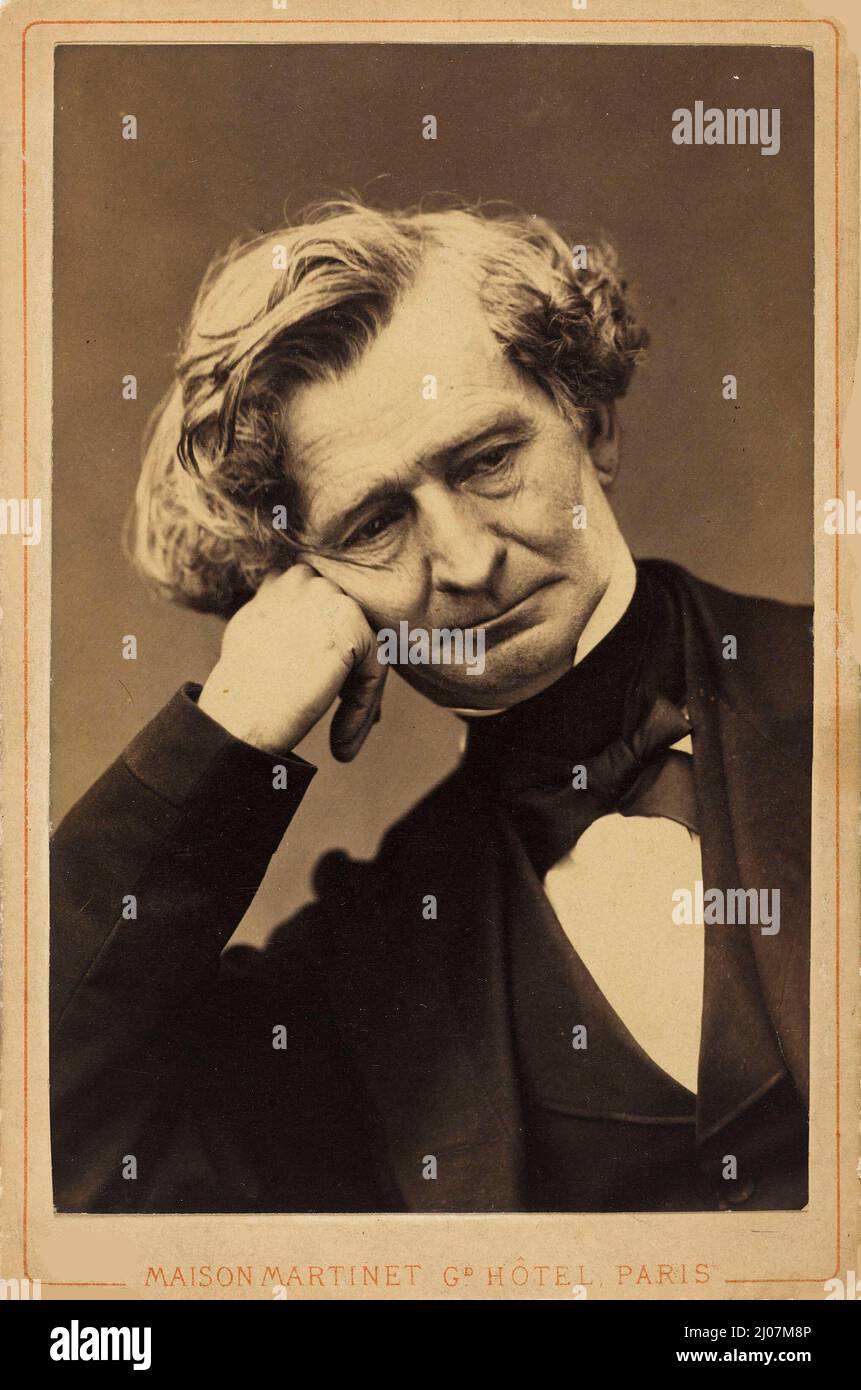 Ritratto di Hector Berlioz (1803-1869). Museo: COLLEZIONE PRIVATA. Autore: Studio fotografico Martinet. Foto Stock