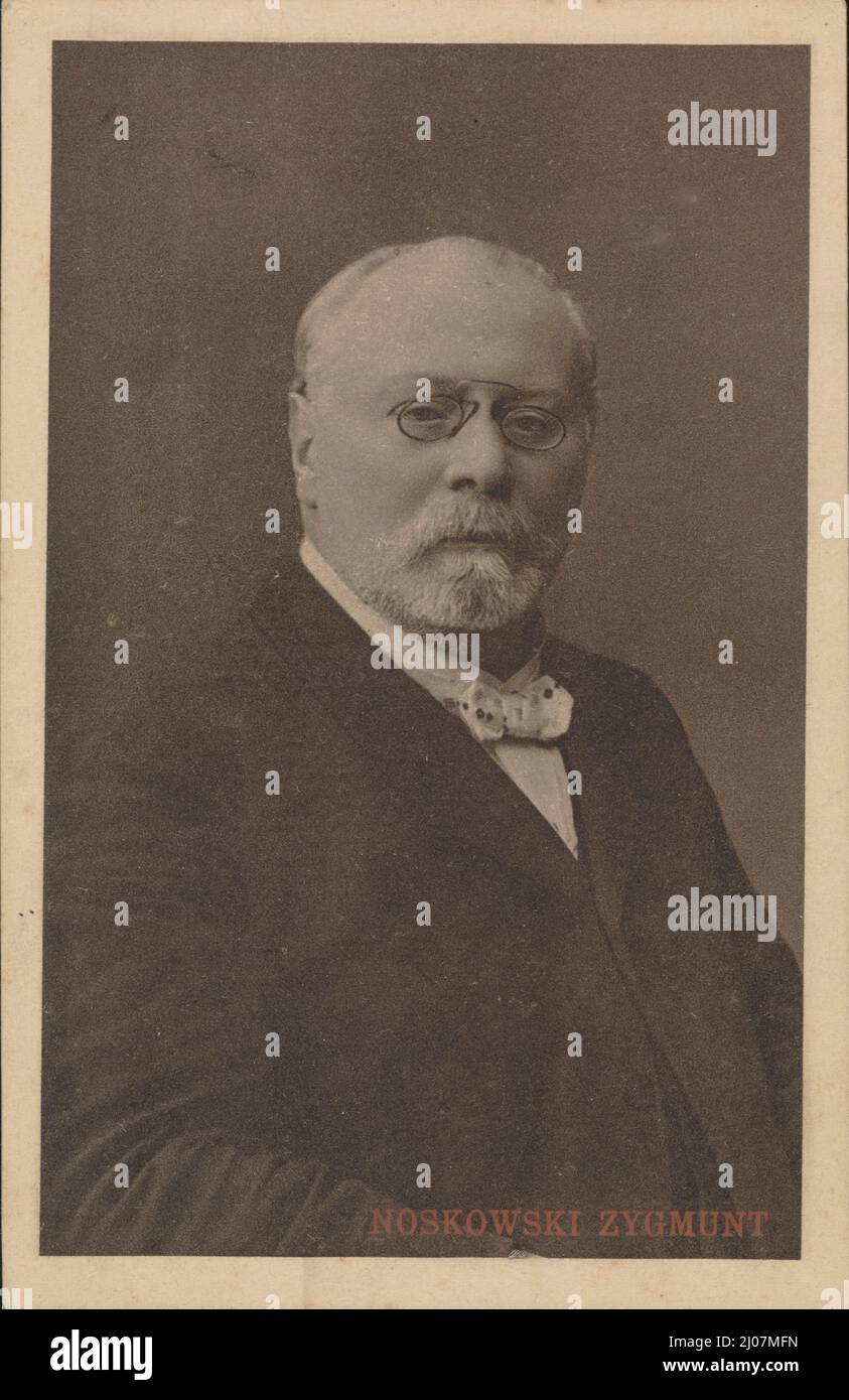 Ritratto del compositore Zygmunt Noskowski (1846-1909). Museo: COLLEZIONE PRIVATA. Autore: ANONIMO. Foto Stock