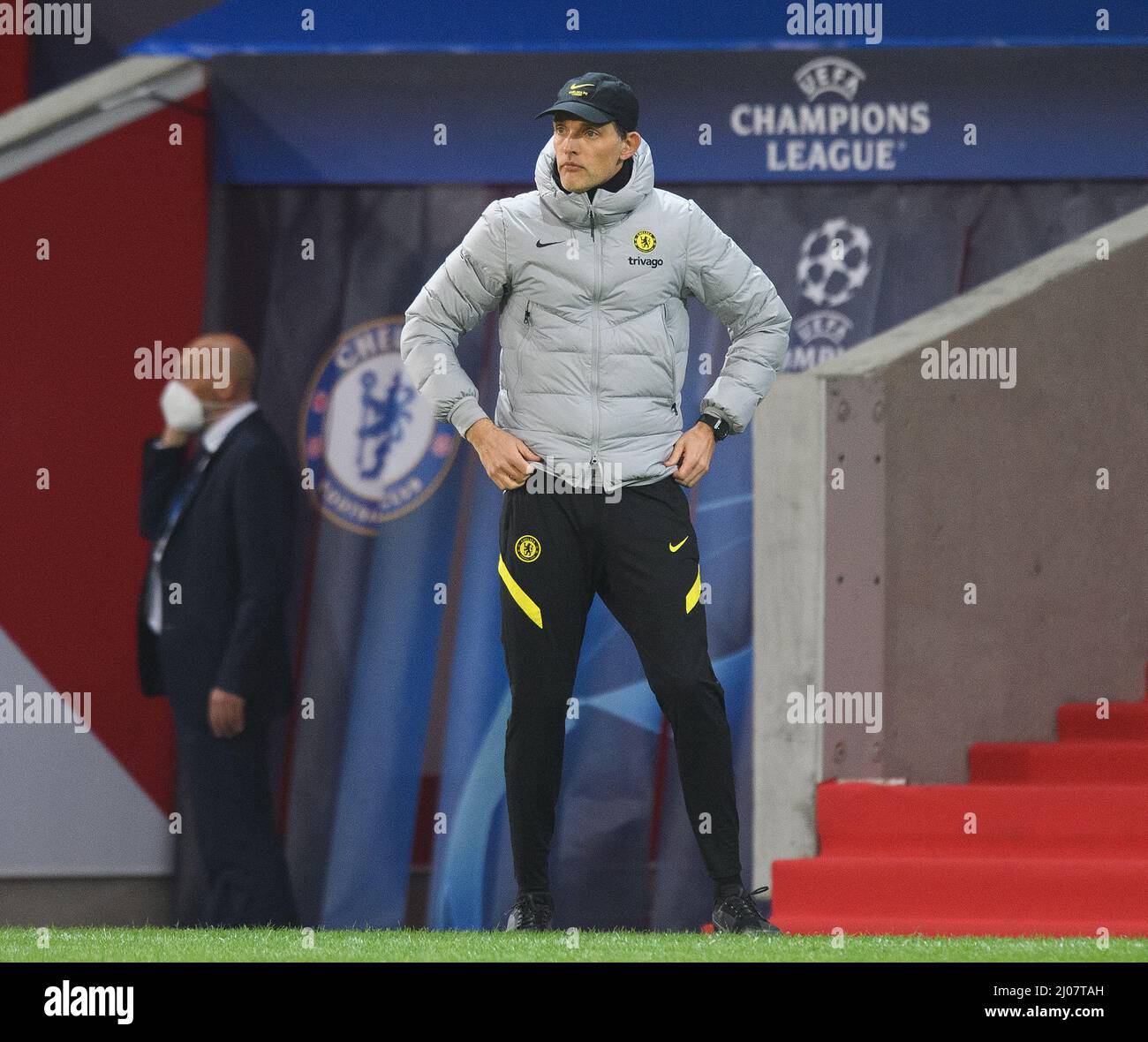 Londra, Regno Unito. 16th Mar 2022. 16 marzo 2022 - Lille contro Chelsea - UEFA Champions League - Round of Sixed - Second leg - Stade Pierre-Mauroy Thomas Tuchel durante la partita di Champions League contro Lille. Picture Credit : Credit: Mark Pain/Alamy Live News Foto Stock