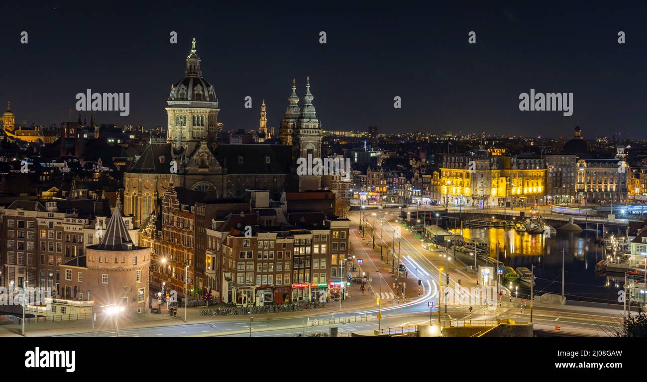 Amsterdam - Vista dallo Sky Lounge Foto Stock