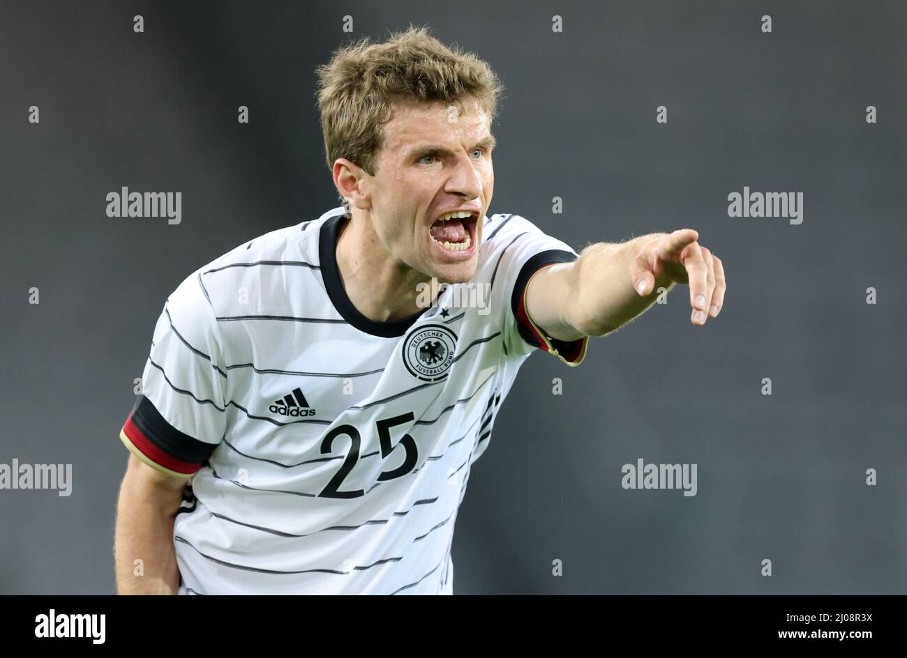 Thomas MŸller Fussball LŠnderspiel Deutschland - DŠnemark © diebilderwelt / Alamy Stock Foto Stock