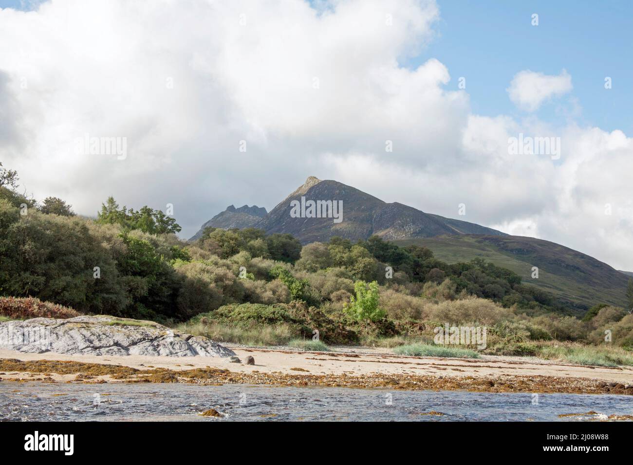 Caisteal Abhail visto da vicino Nord Sannox l'isola di Arran Nord Ayrshire Scozia Foto Stock
